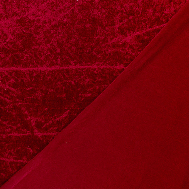 Velours fabrik Uni crushed 