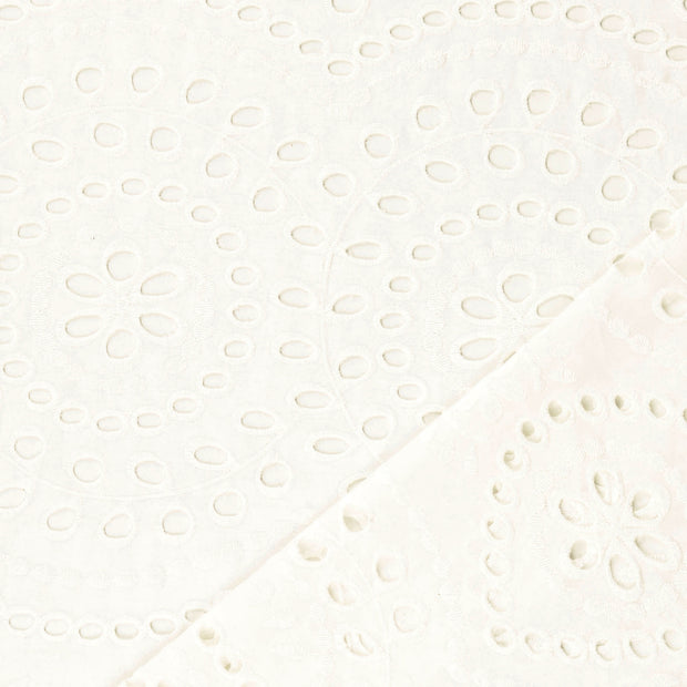  fabric White embroidered 