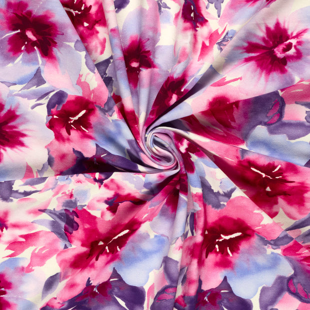 French Terry fabric Fuchsia 