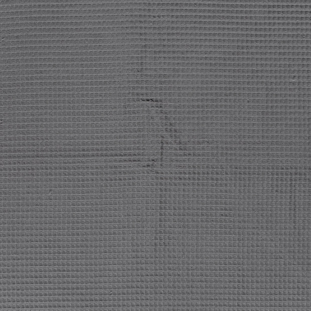 Waffle piqué fabric Grey matte 