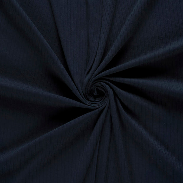 Rib Jersey fabric Navy 