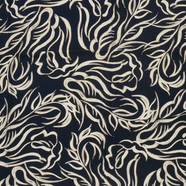 Viscose Twill fabric Navy matte 