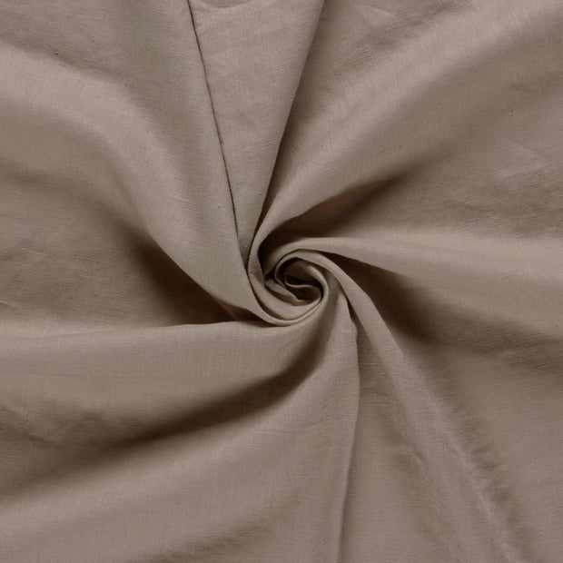 Linen fabric Taupe Grey 