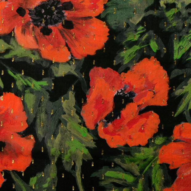  fabric Flowers Red