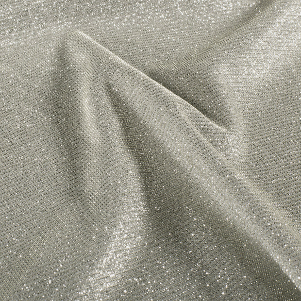 Jersey de Polyester tissu Unicolore Argent