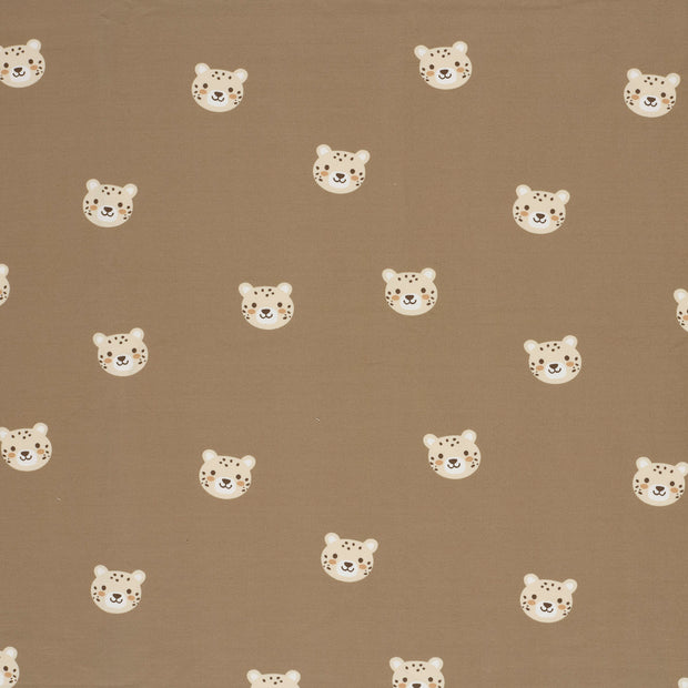 French Terry fabrik Beige matt 