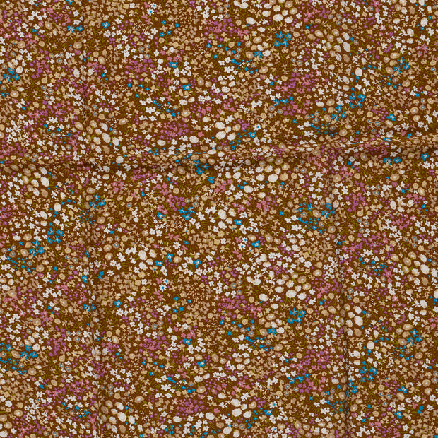 Viscose Poplin fabric Brown 