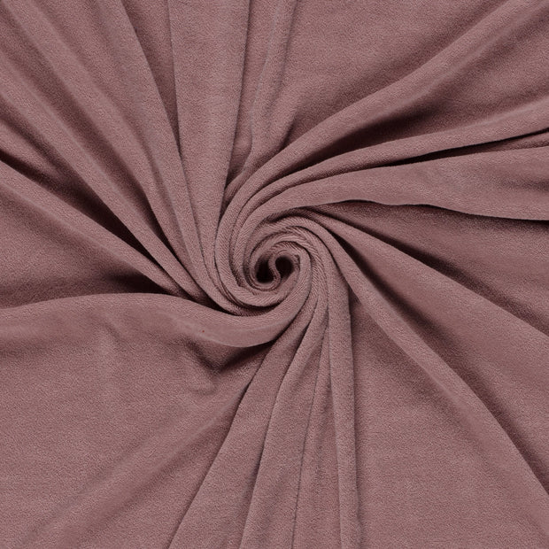 Stretch terry fabric Old Pink 