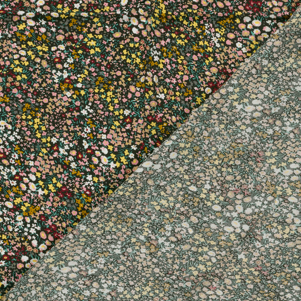 Viscose Poplin fabric Flowers printed 