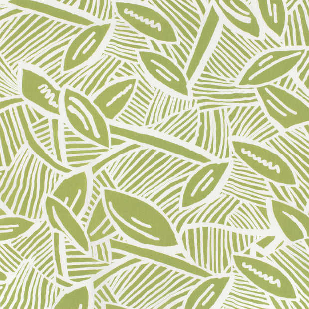 Cotton Satin fabric Lime Green matte 