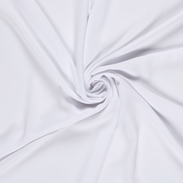 Crepe fabric Optical White dyed 