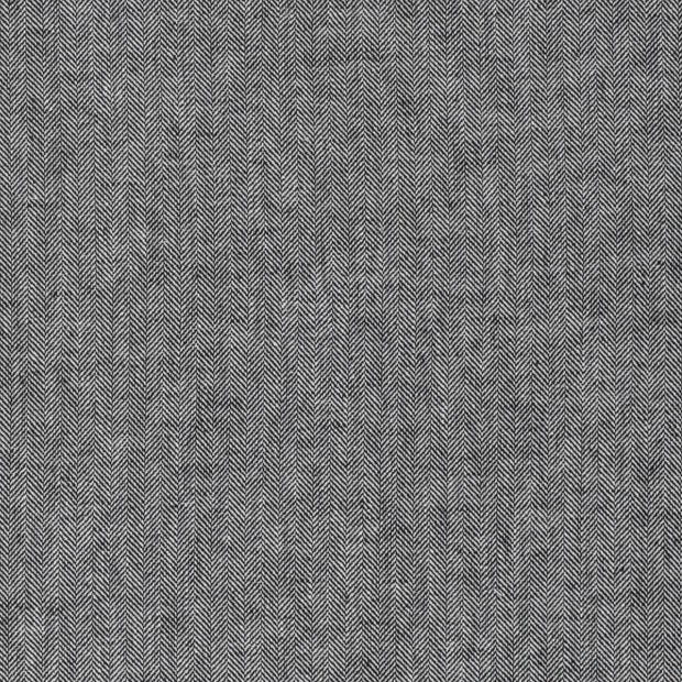 Chambré fabric Herringbone Black