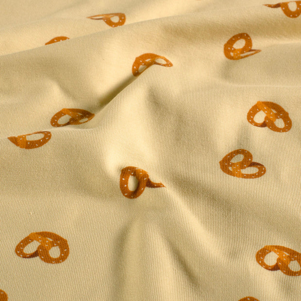 Jersey fabrik Abstrakt Beige