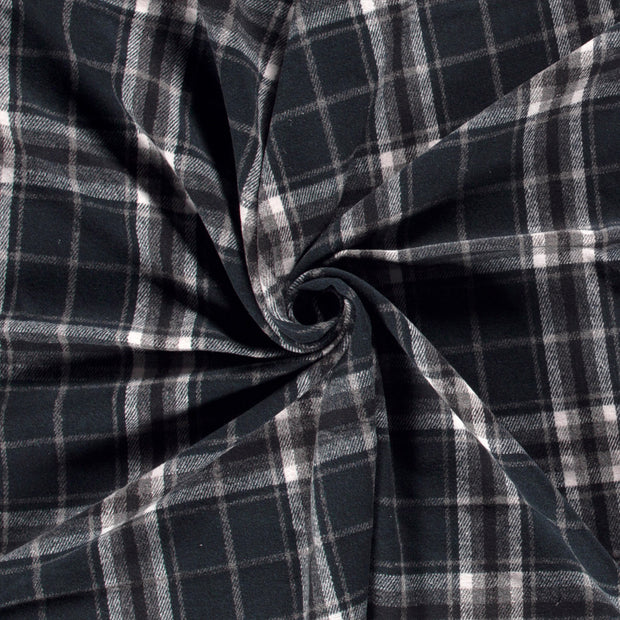 Jacquard fabric Navy brushed 