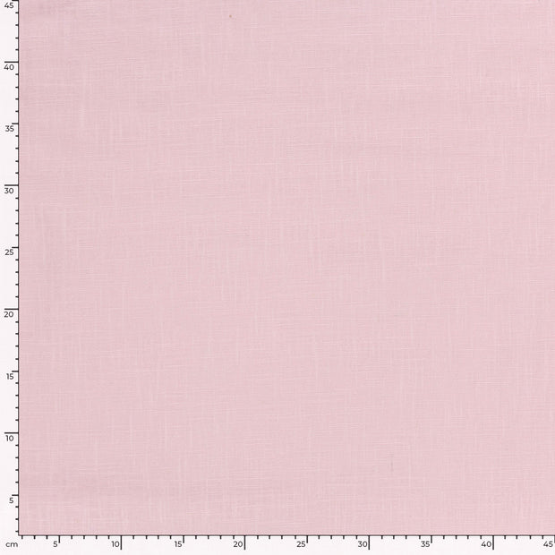 Linen fabric Unicolour Salmon