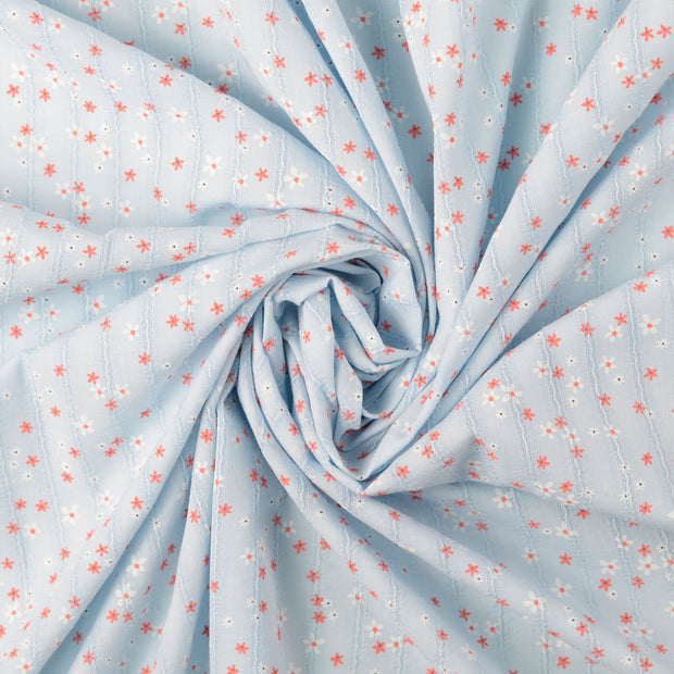 Voile fabric Baby Blue 