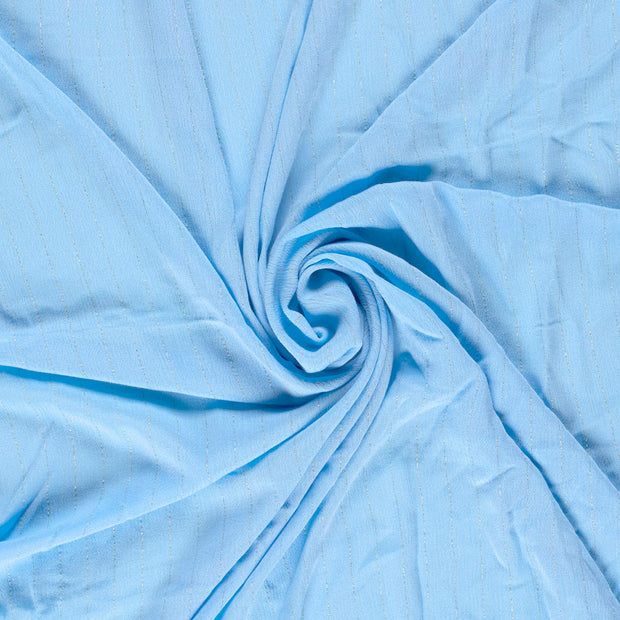 Krepp fabrik Babyblau Lurex 