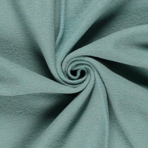 Wool Boucle fabric Mint 