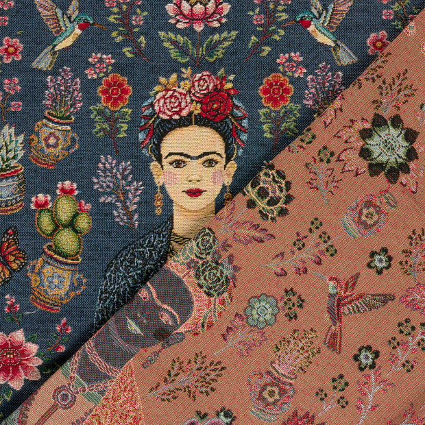 Gobelin tela Flores jacquard 