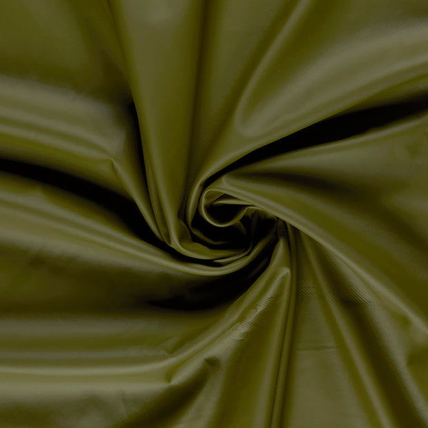 fabric Khaki Green coated 
