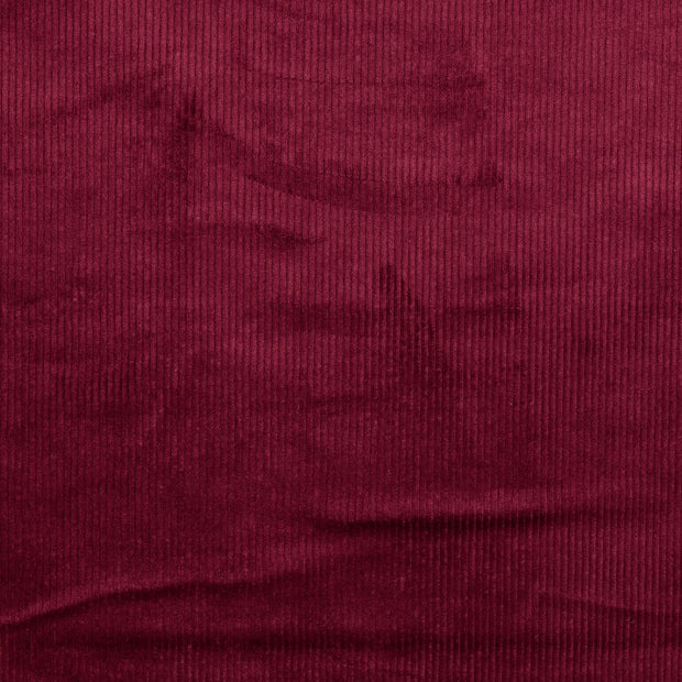 Corduroy 4.5w fabric Unicolour Wine red