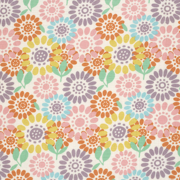 Muslin fabric Off White matte 