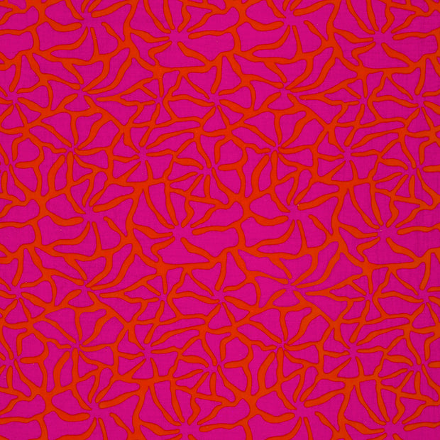 Muslin fabric Coral matte 