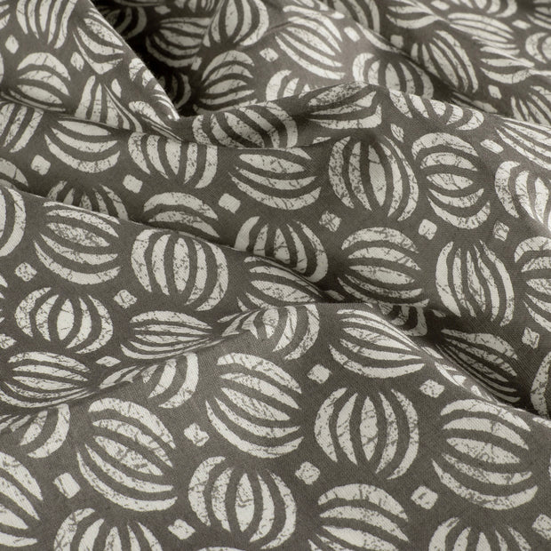 Voile fabric Abstract Grey
