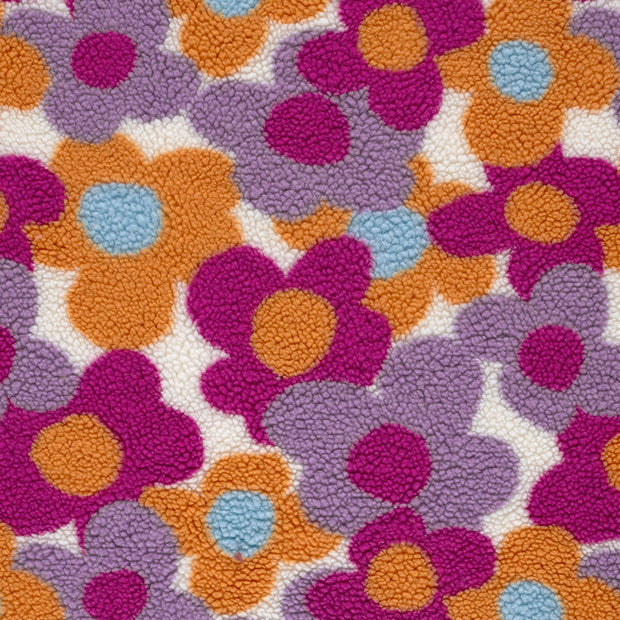 Sherpa Fleece fabric Off White matte 