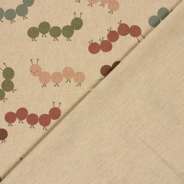 Linen Look fabric Animals digital printed 