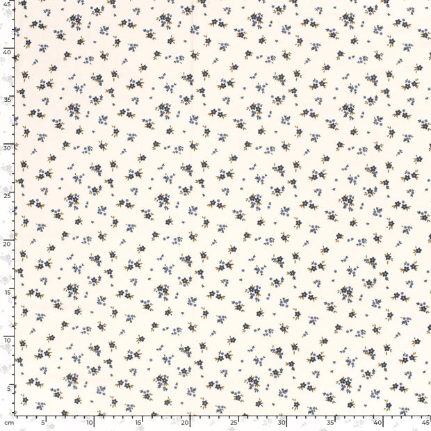Swimwear Jersey UPF50 Recycled fabric Flowers Off White