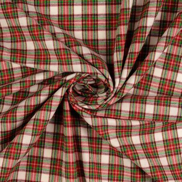 Flannel fabric White 