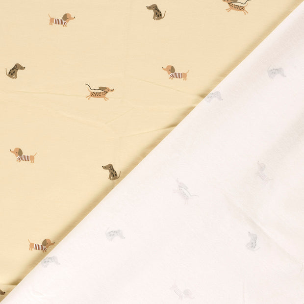 Jersey fabrik Hunde bedruckt 