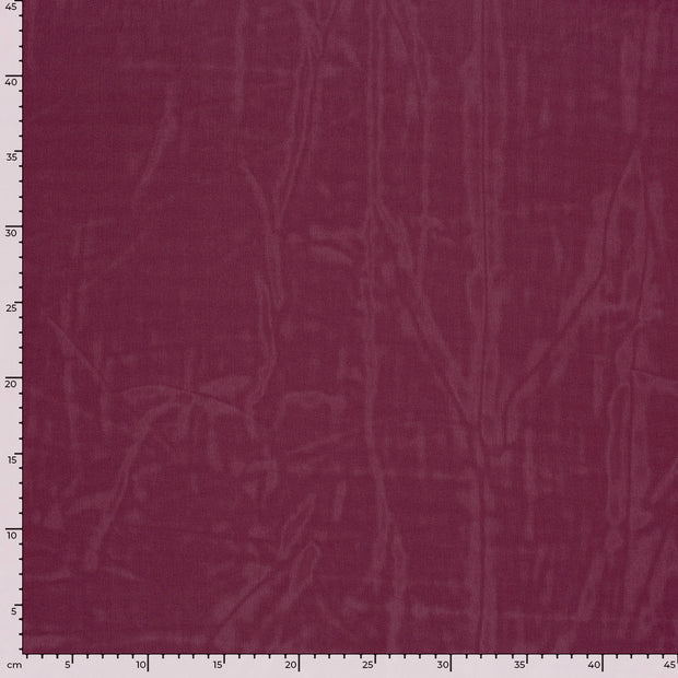 Chiffon fabrik Uni Bordeauxrot