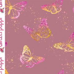 Jogging digital printed Butterflies Old Pink