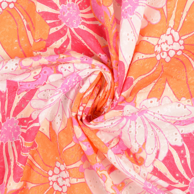 tissu Multicolore brodé 