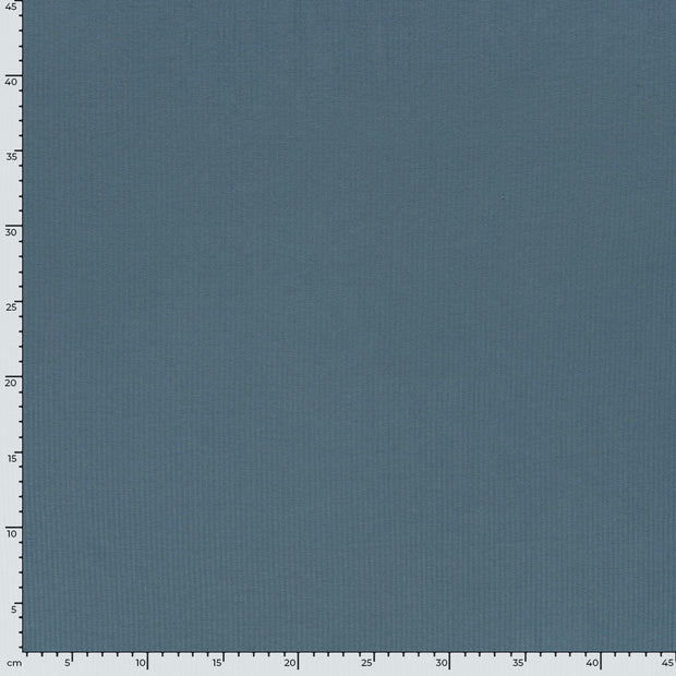 Rib Jersey fabrik Uni Stahlblau