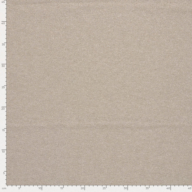 Heavy Knit fabric Melange Beige