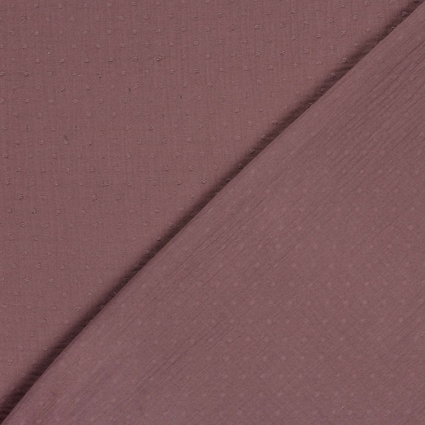 Muslin fabric Dots dobby 