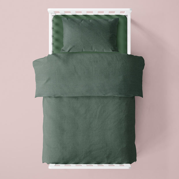 Cretonne fabric Unicolour Petrol