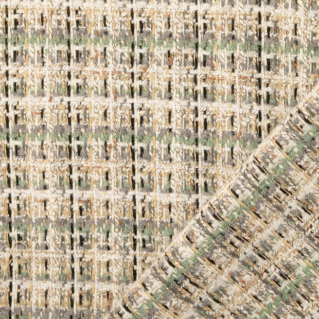 Bouclé fabric Mint yarn dyed 
