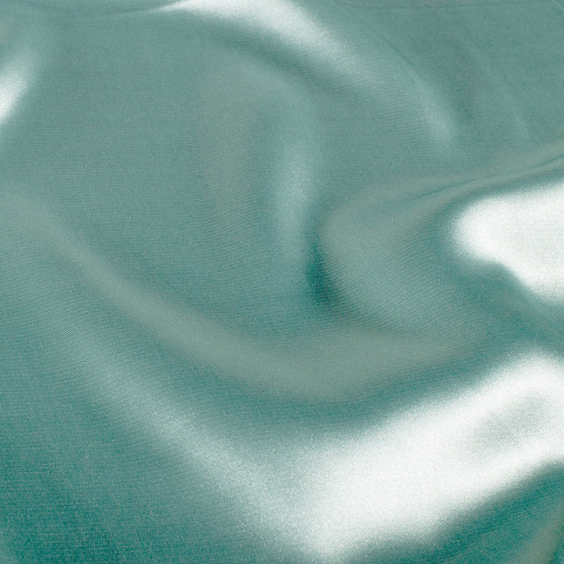 Satin Stretch fabrik Uni Babyblau