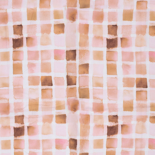 Viscose Poplin fabrik Coral 