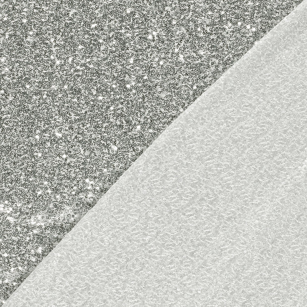 Mesh fabric Unicolour Sequins 