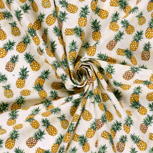 Cotton Poplin fabric Off White 