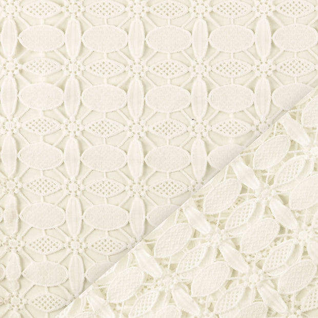 Lace fabric White 