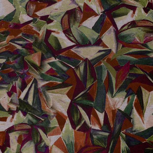 Poly Viscose Jersey fabric Brique matte 