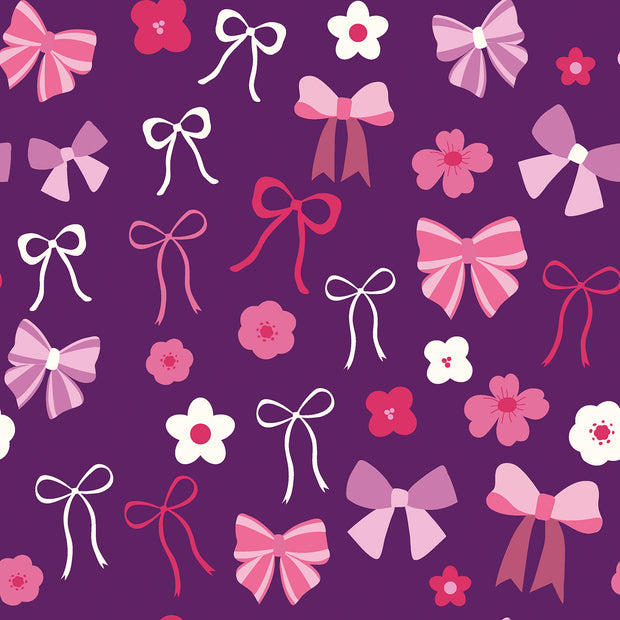 Aqua Protect (waterproof) fabric Flowers Magenta
