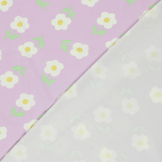 Jersey fabrik Blumen bedruckt 