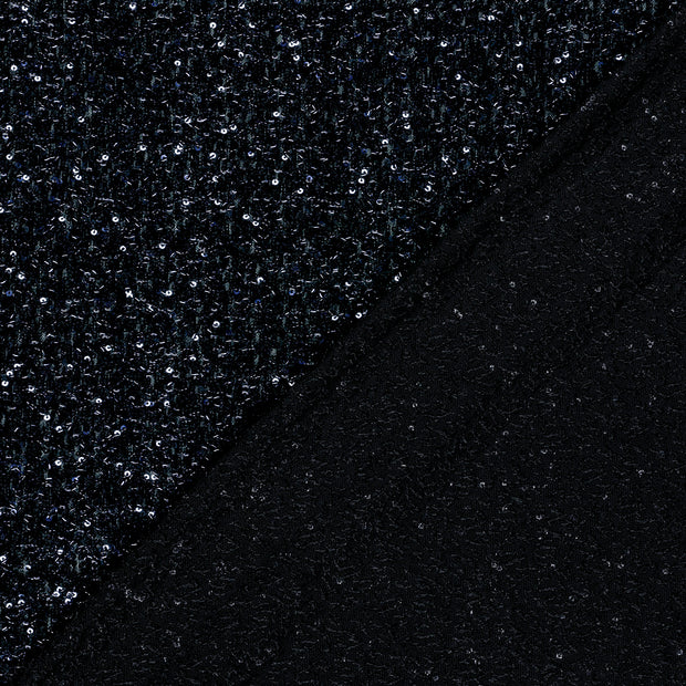 Mesh fabric Unicolour Sequins 